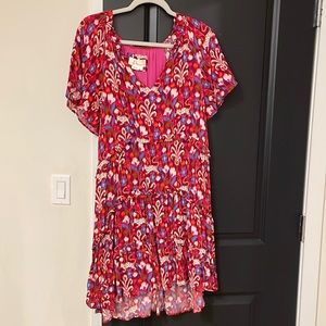 Anthropologie ruffle mini dress